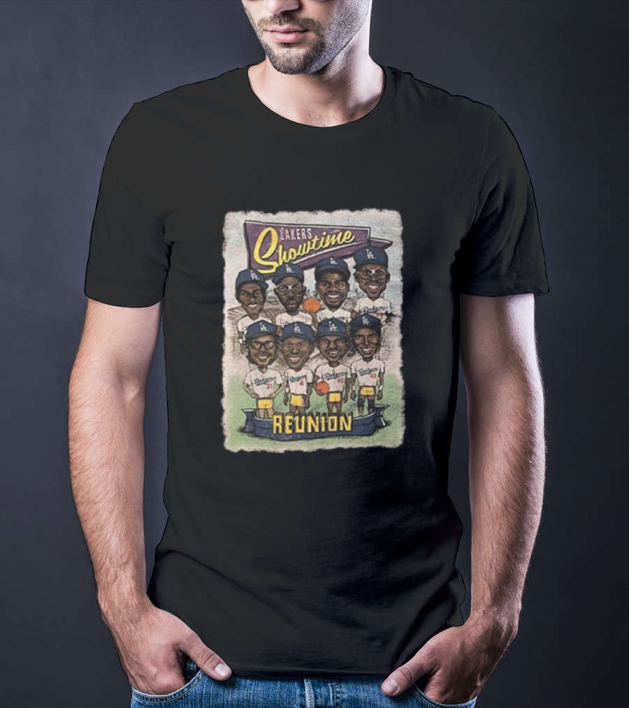 Lakers Showtime Reunion Los Angeles Dodgers T-Shirt