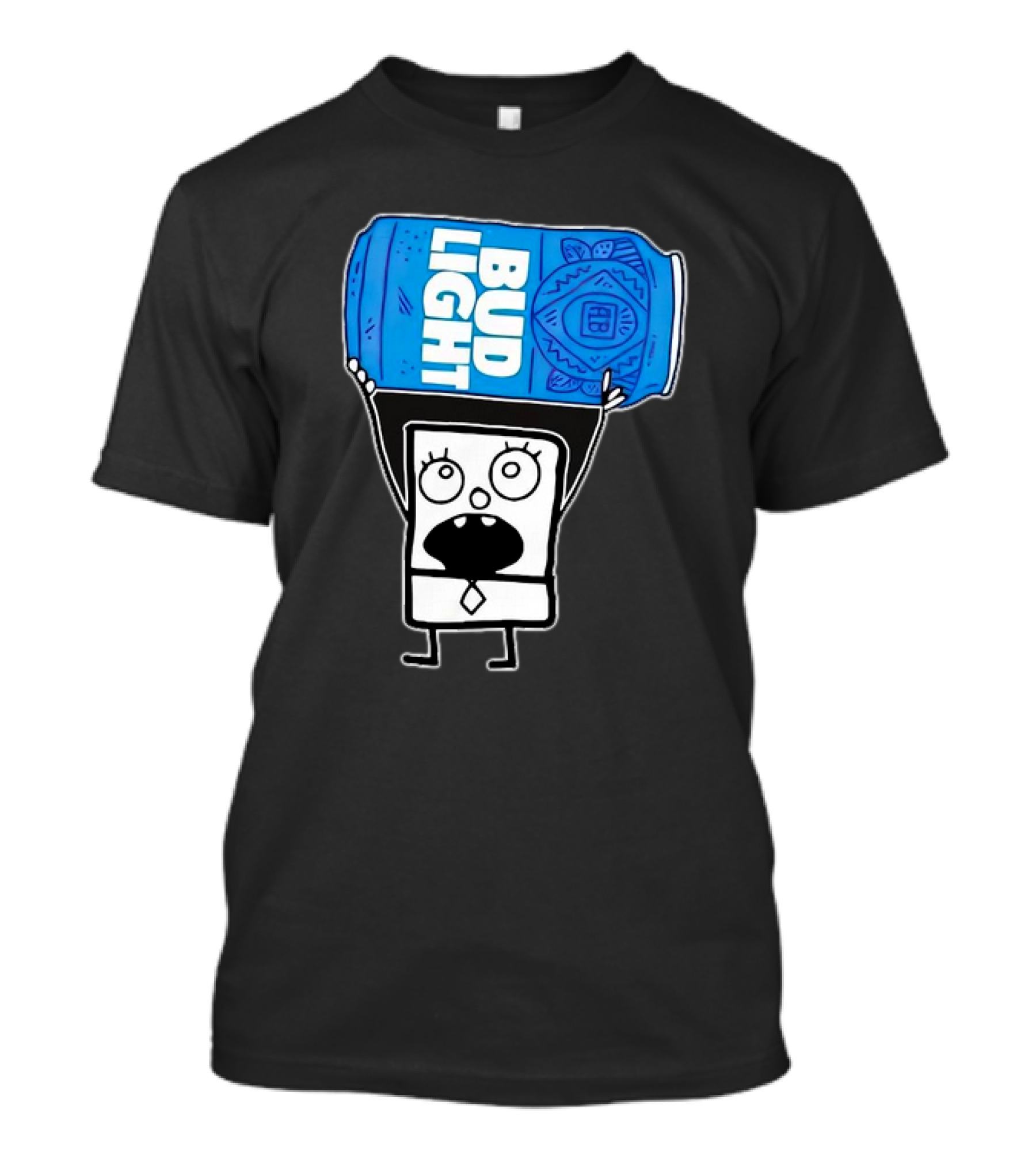 Doodlebob Holding Bud Light Can T-Shirt