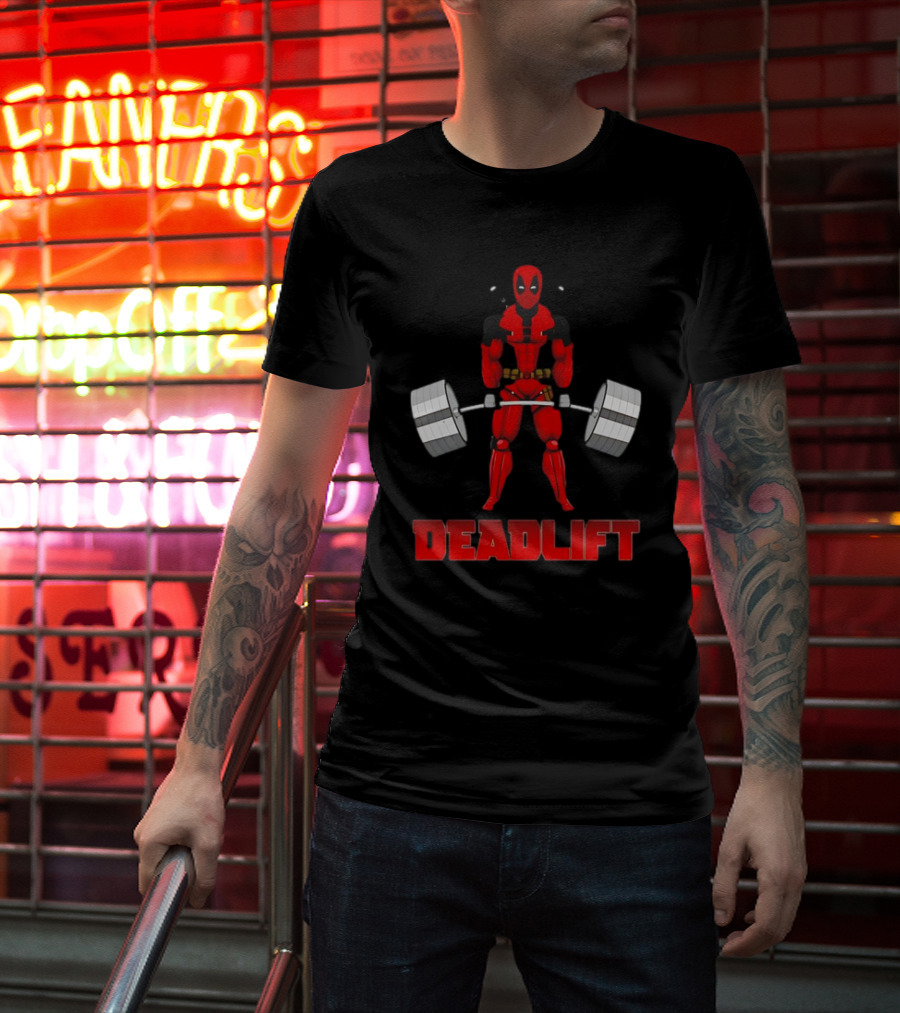 Deadpool Papa Swolio Deadlift T-Shirt