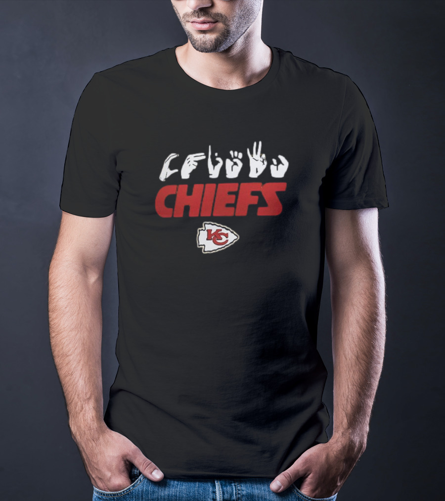 Kansas City Chiefs ASL Love Sign NFL Homage T-Shirt