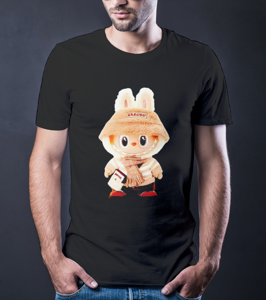 Labubu Bunny Hoodie With Scarf And Bag Accessories T-Shirt