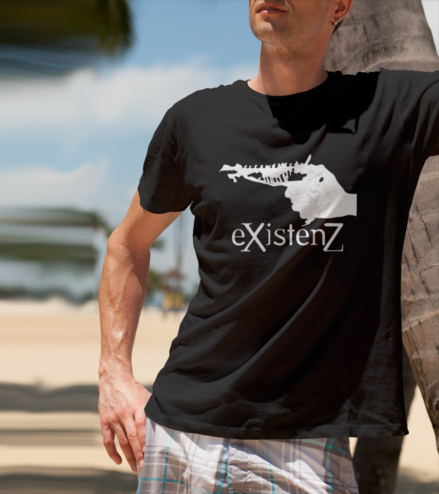 Gristle EXistenZ Skeletal Gun T-Shirt