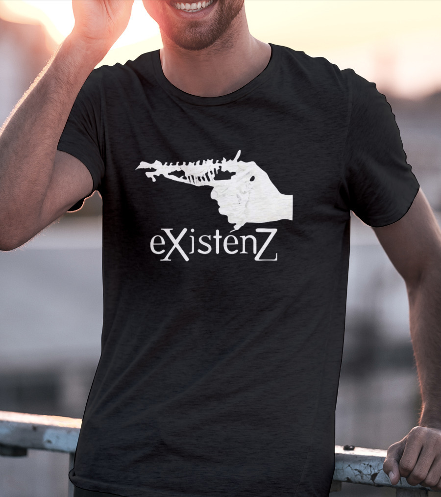 Gristle EXistenZ Skeletal Gun T-Shirt