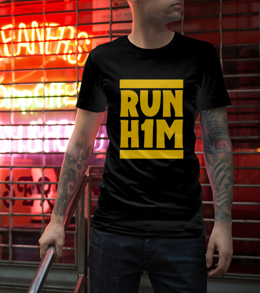 RUN H1M Street Art Graffiti T-Shirt