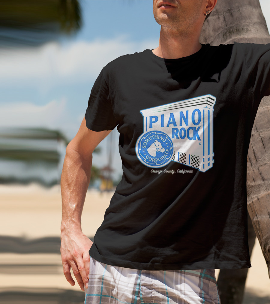 Piano Rock Something Corporate Orange County California T-Shirt