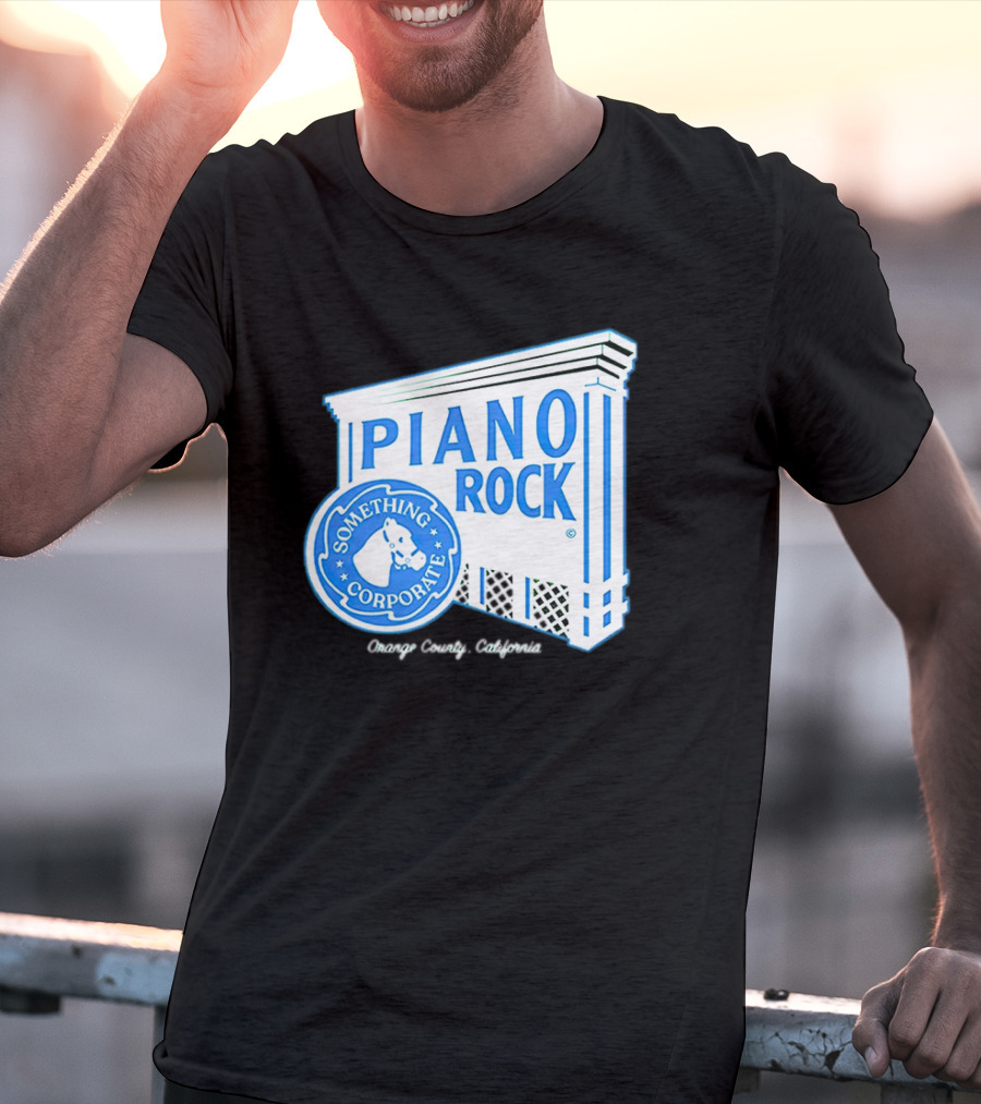 Piano Rock Something Corporate Orange County California T-Shirt