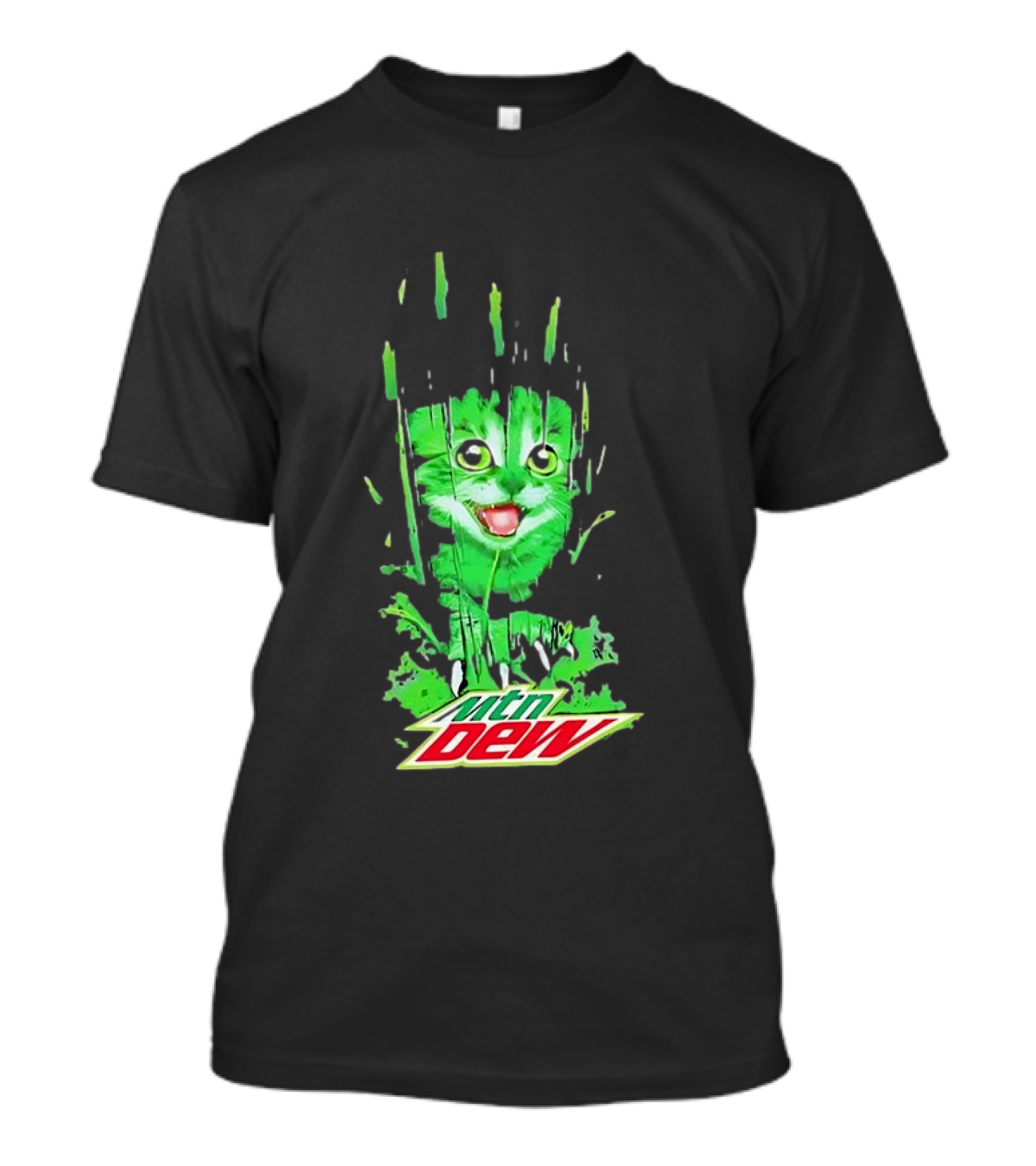 Mtn Dew Green Cat Splash T-Shirt