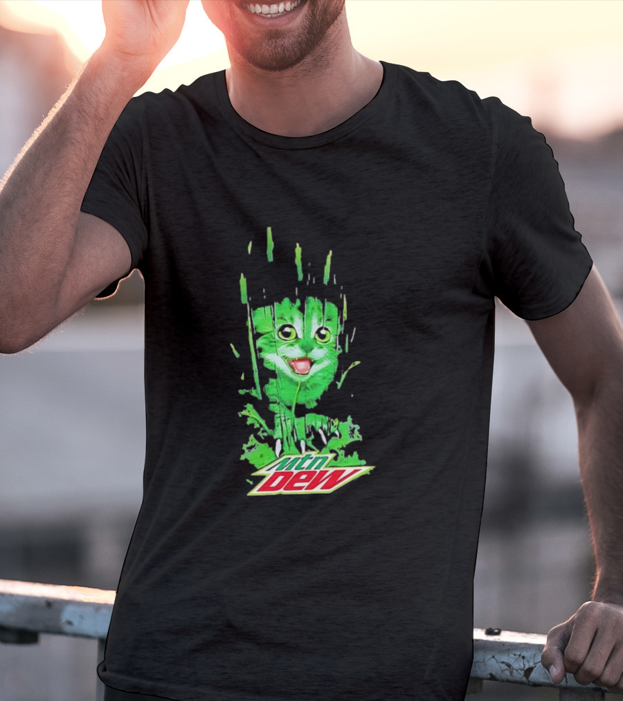 Mtn Dew Green Cat Splash T-Shirt