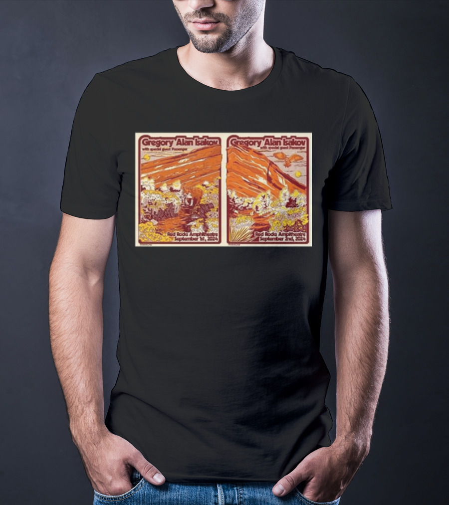 Gregory Alan Isakov With Special Guest Red Rocks Amphitheatre September 1st 2nd T-Shirt