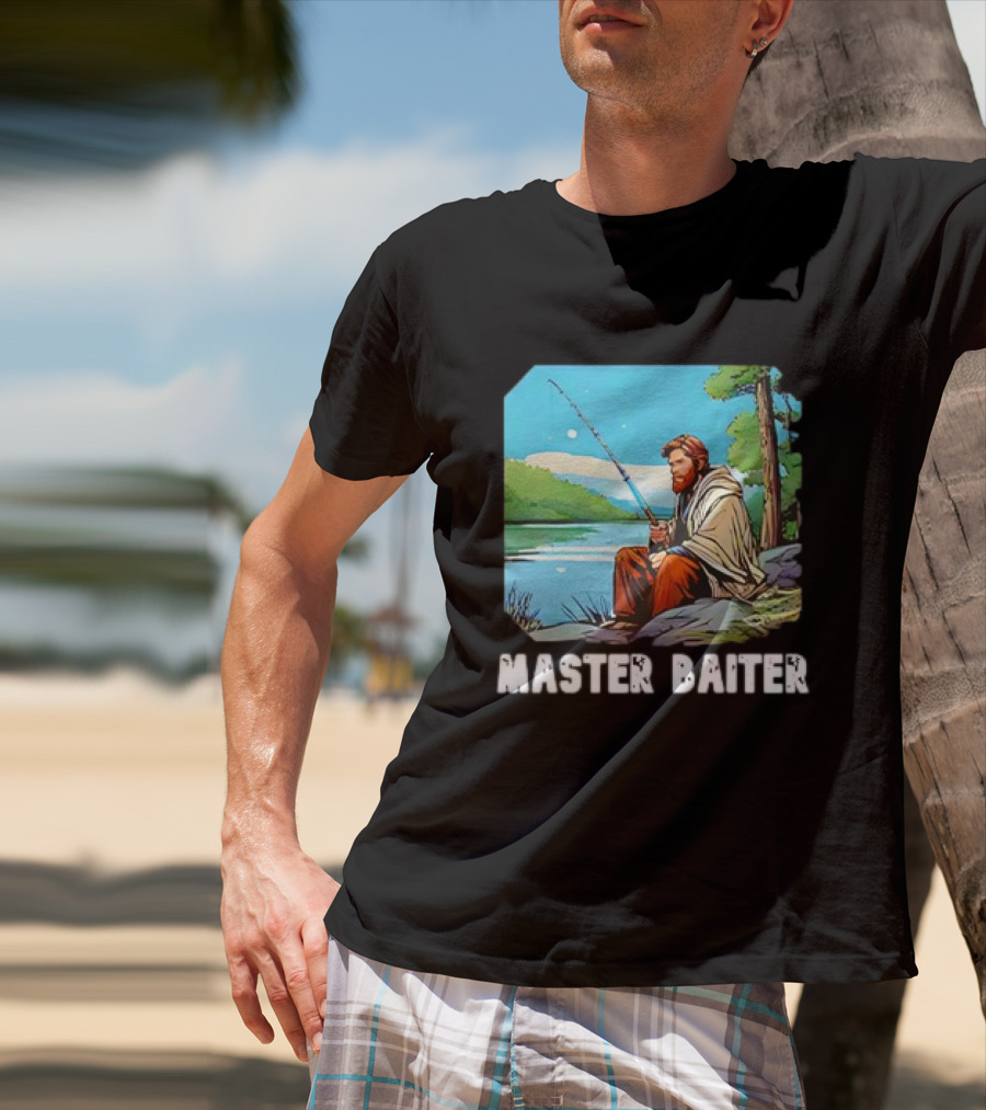 Obi-Wan Kenobi Fishing Master Baiter Forest Scene T-Shirt