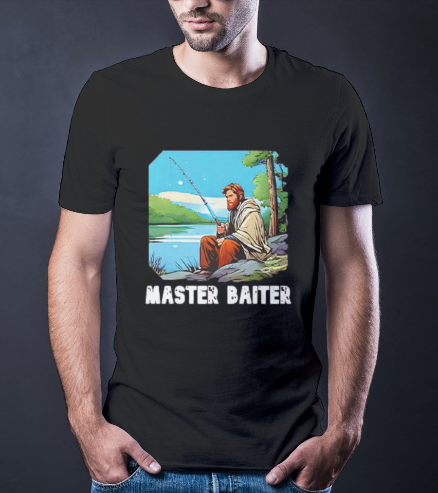 Obi-Wan Kenobi Fishing Master Baiter Forest Scene T-Shirt