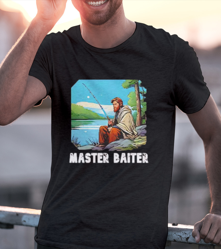 Obi-Wan Kenobi Fishing Master Baiter Forest Scene T-Shirt