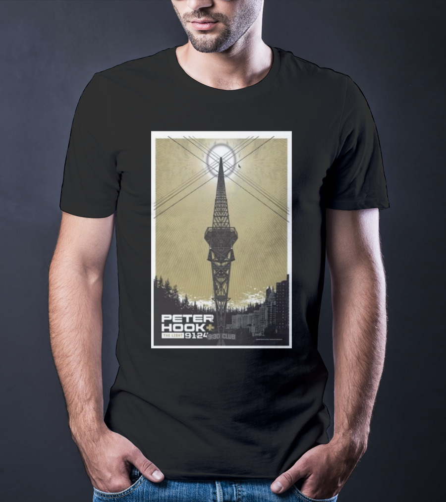 Peter Hook And The Light 9/1/24 9:30 Club Washington DC Tour T-Shirt