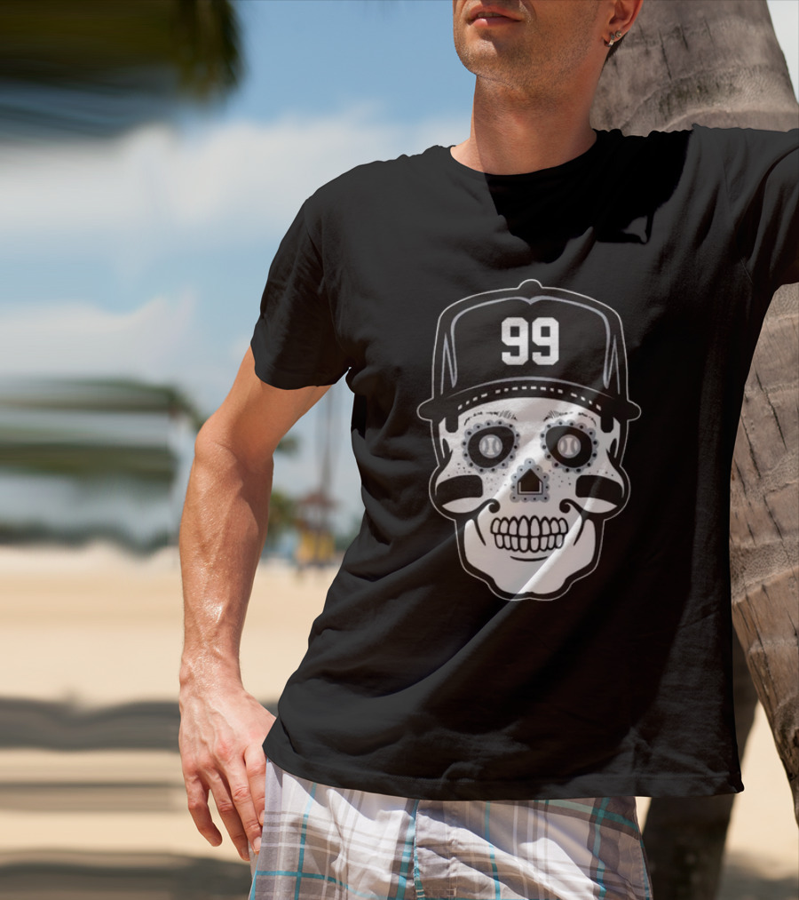 Aaron Judge 99 Sugar Skull Baseball T-Shirt