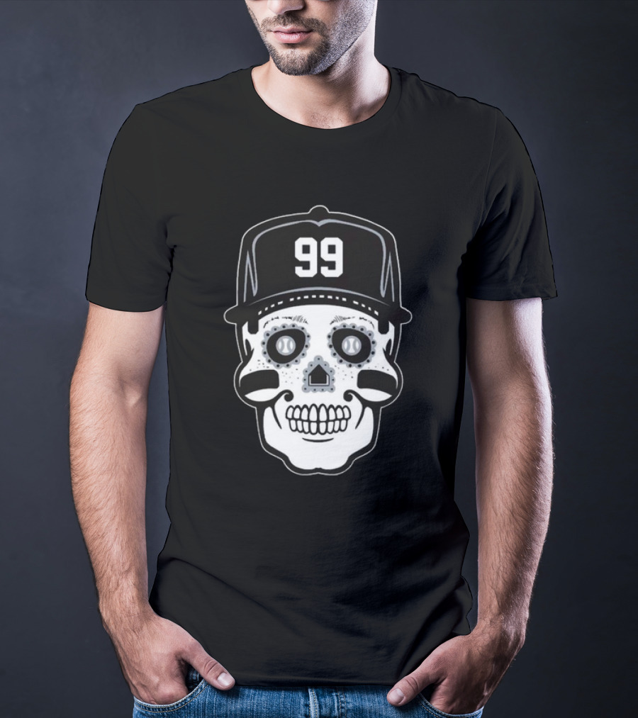Aaron Judge 99 Sugar Skull Baseball T-Shirt