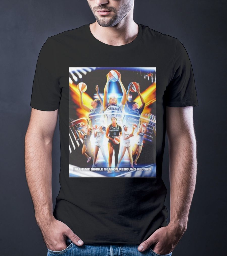 All-Time Single Season Rebound Record WNBA Angel Reese T-Shirt