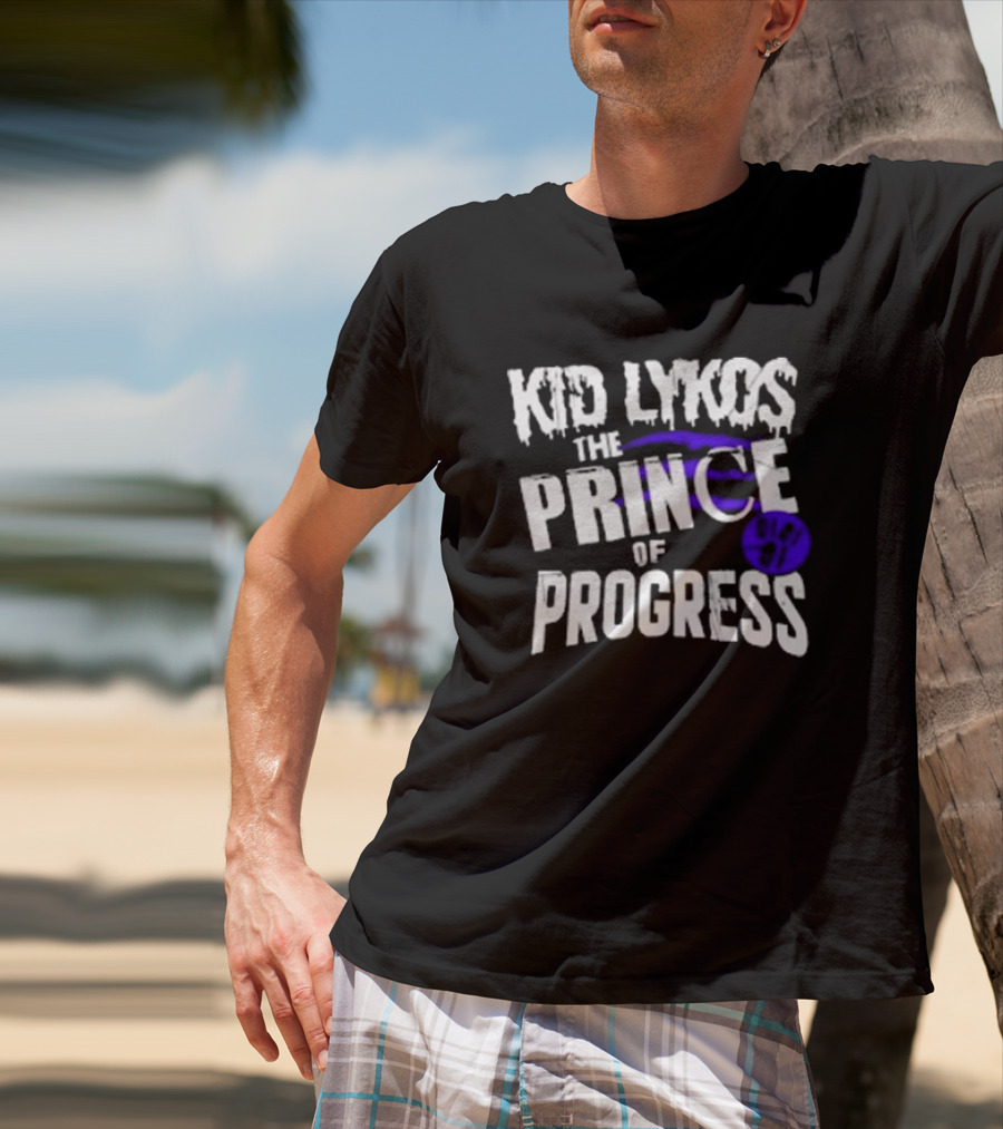 Kid Lykos The Prince Of Progress With Paw Prints T-Shirt