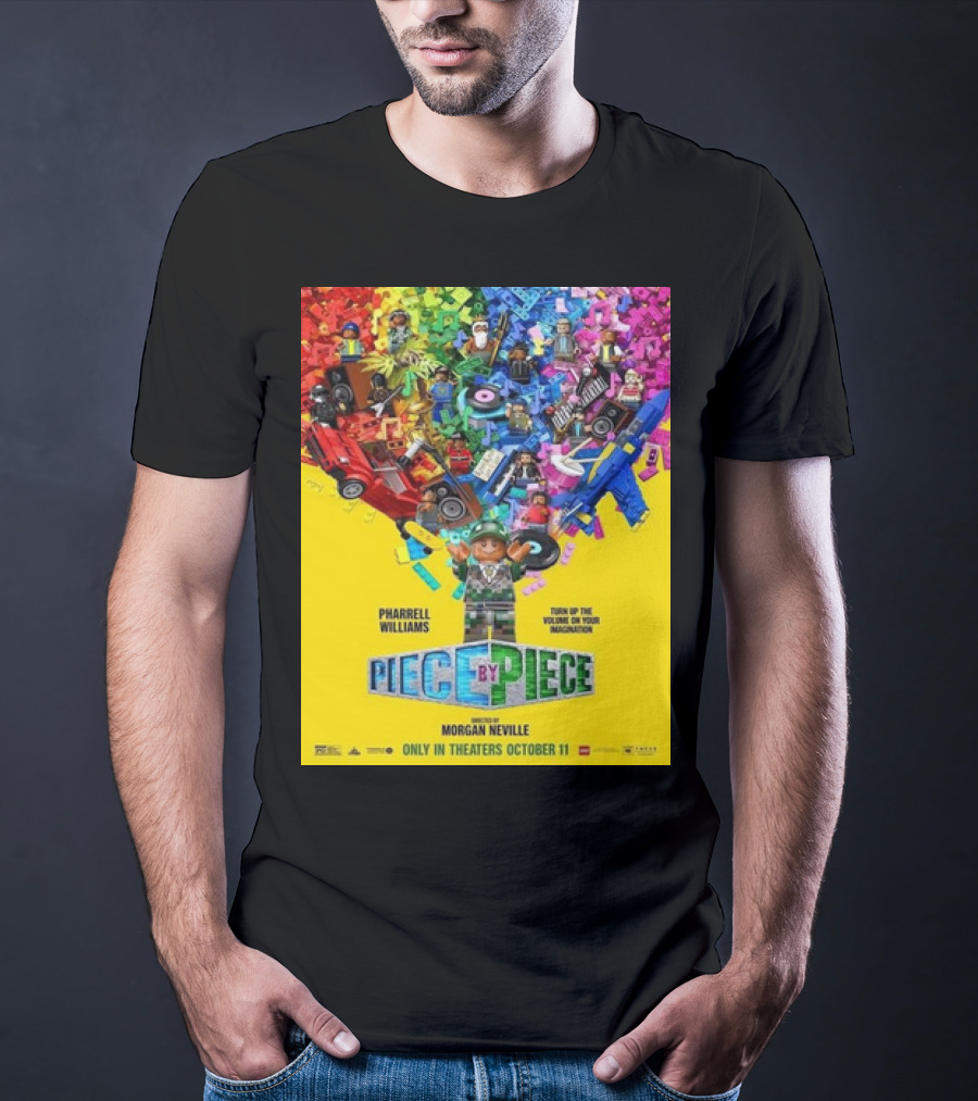 PHARRELL WILLIAMS PIECE BY PIECE TURN UP THE VOLUME OF YOUR IMAGINATION RELEASING IN THEATERS OCTOBER 11 T-Shirt