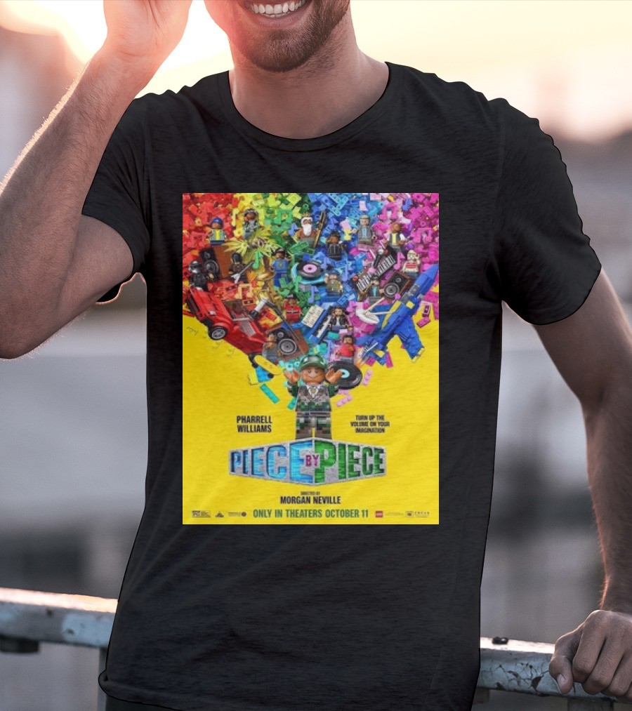 PHARRELL WILLIAMS PIECE BY PIECE TURN UP THE VOLUME OF YOUR IMAGINATION RELEASING IN THEATERS OCTOBER 11 T-Shirt