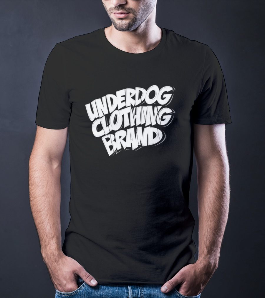 UNDERDOG CLOTHING BRAND Streetwear Bold Lettering T-Shirt