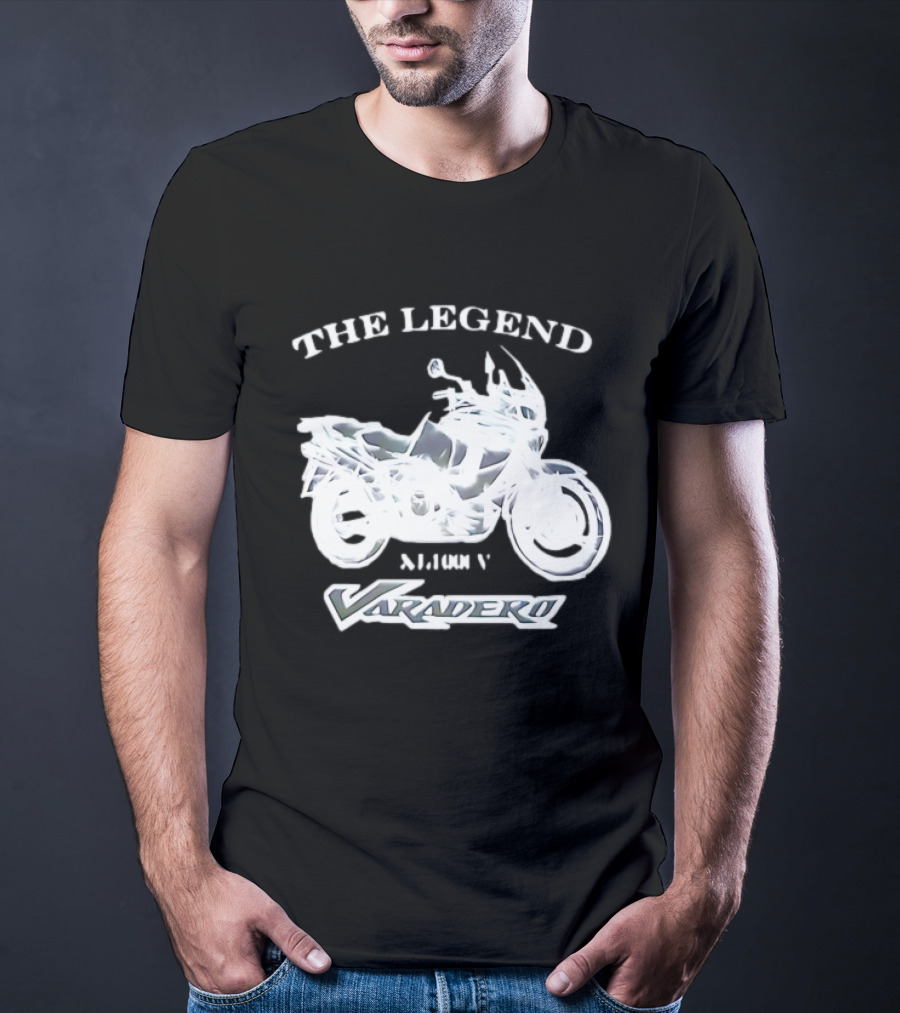 The Legend Varadero XL1000V Motorcycle Icon Text Highlight T-Shirt
