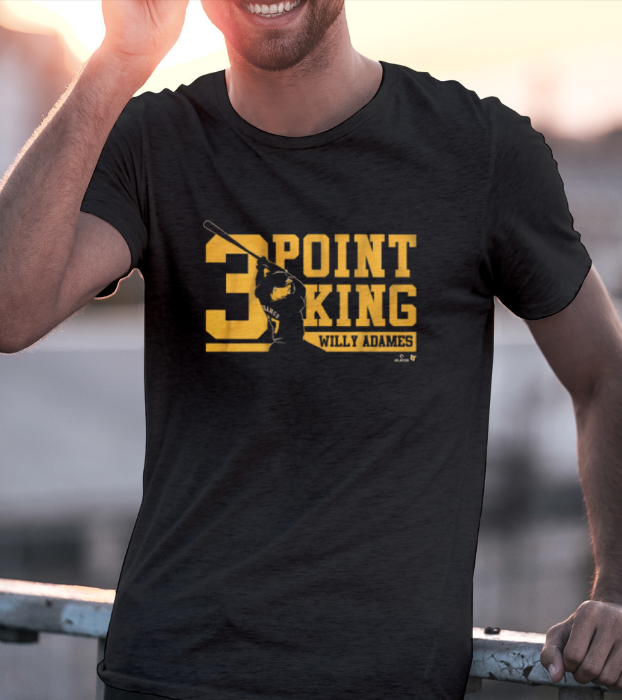 Willy Adames 3 Point King Baseball T-Shirt