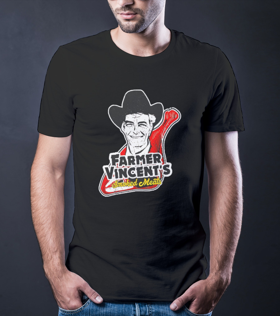 Farmer Vincent's Smoked Meats Vintage Cowboy T-Shirt