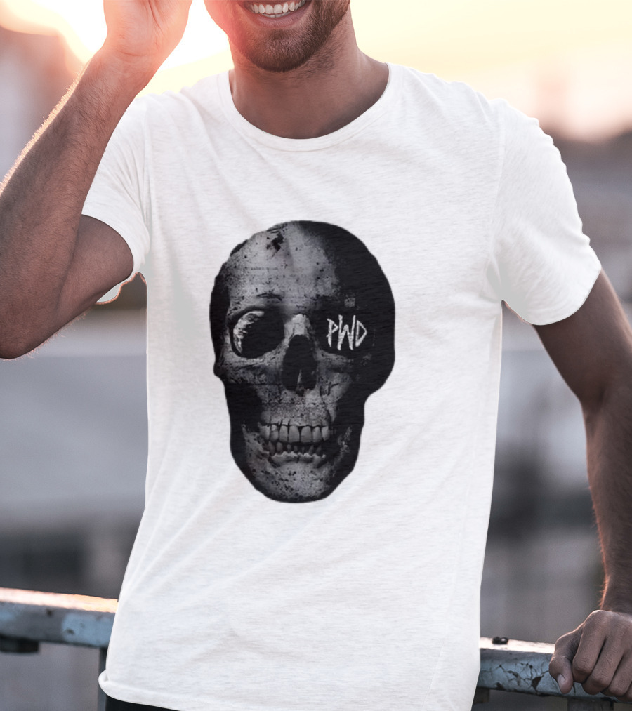 PWD Parkway Drive Dark Days 2012 Atlas Skull Image T-Shirt