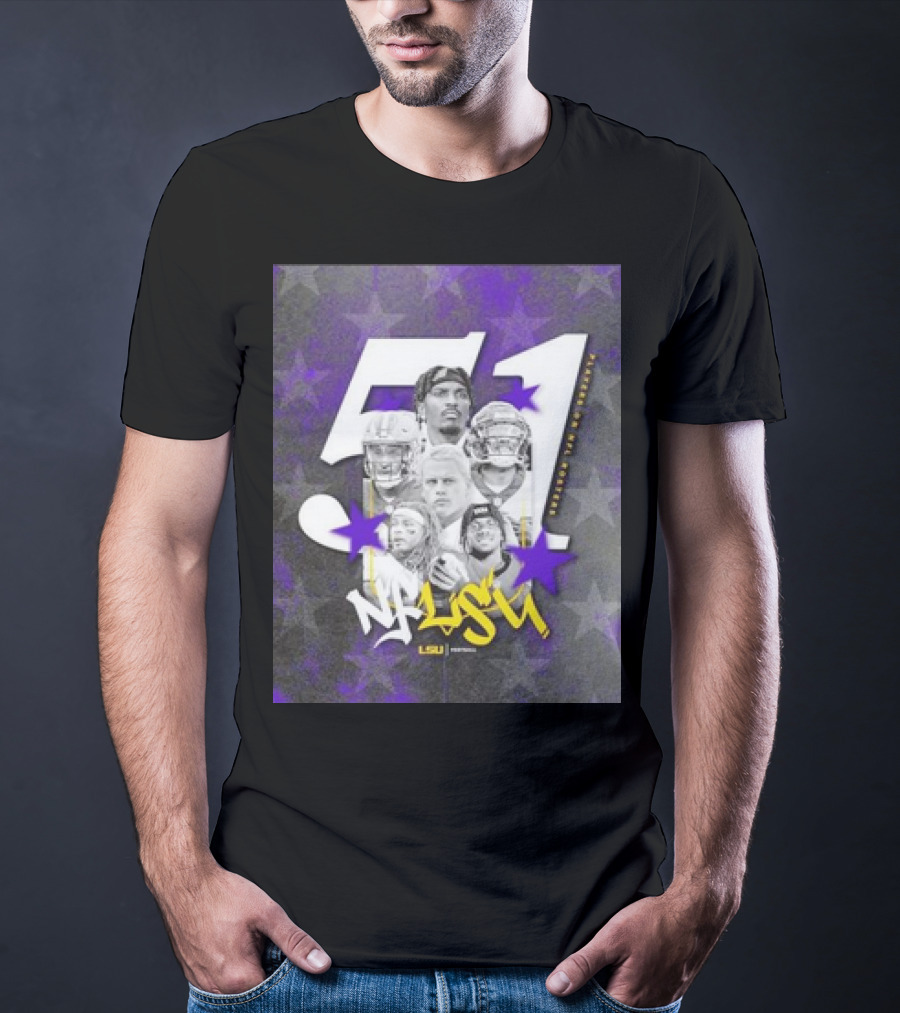 LSU Tigers NFLSU NFL Rosters Legends 51 Superstars T-Shirt