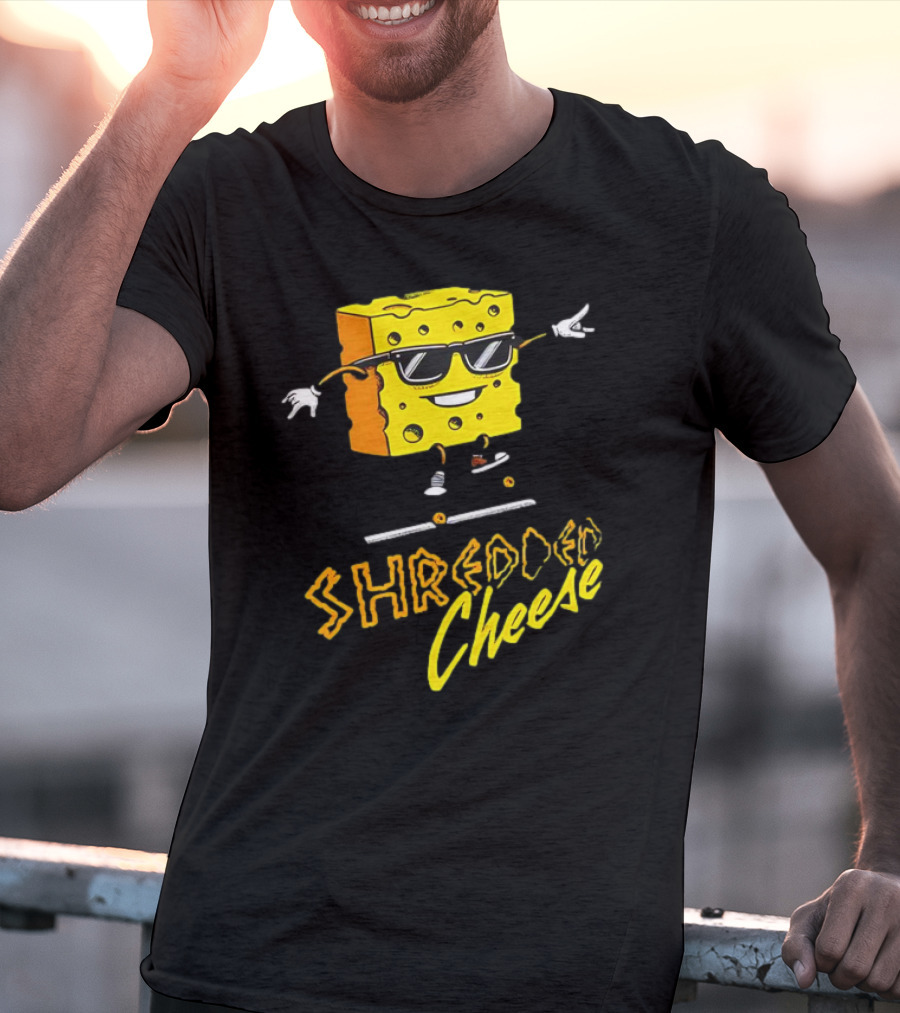 Shredded Cheese Skating Sunglasses Skateboard 2.0 T-Shirt