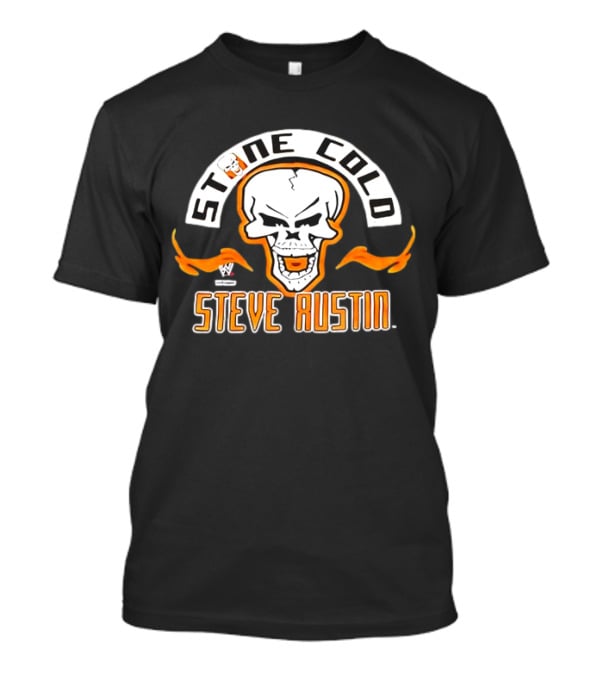 Stone Cold Steve Austin WWE Skull Flame Vintage T-Shirt