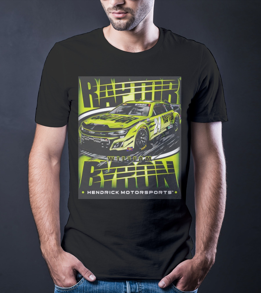 William Byron Raptor Car NASCAR Hendrick Motorsports Collection T-Shirt