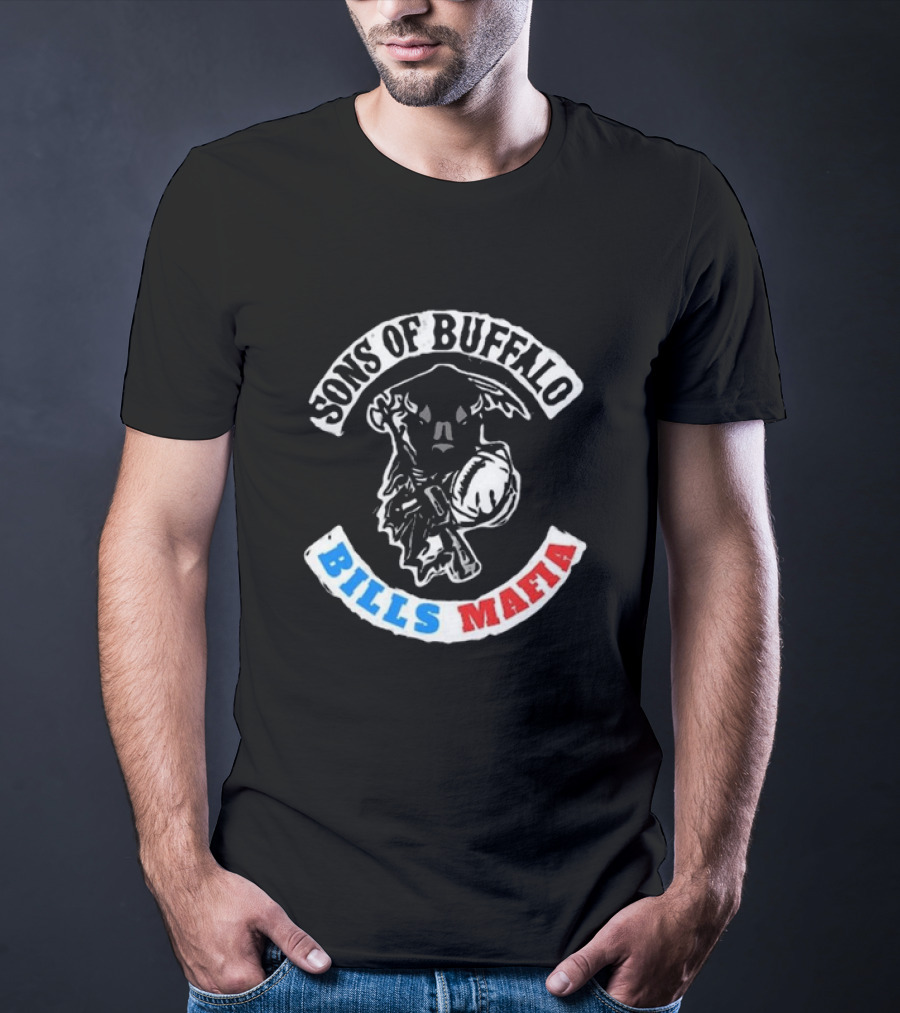 Sons Of Buffalo Bills Mafia Football Fan Crew T-Shirt