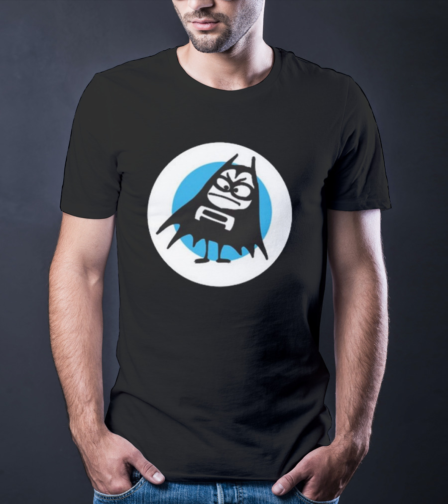 The Aquabats Lil Bat Classic Icon With Cartoon Bat And Mask In Circle T-Shirt