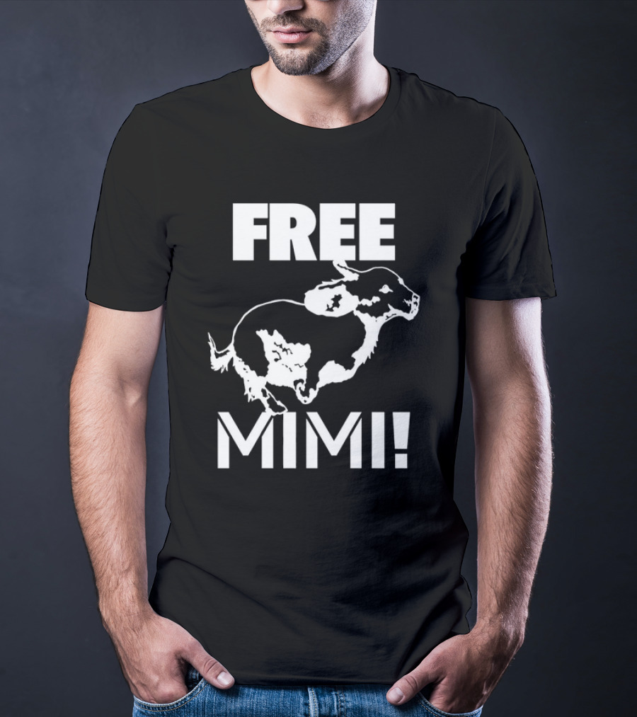 Free Mimi Running Cow T-Shirt