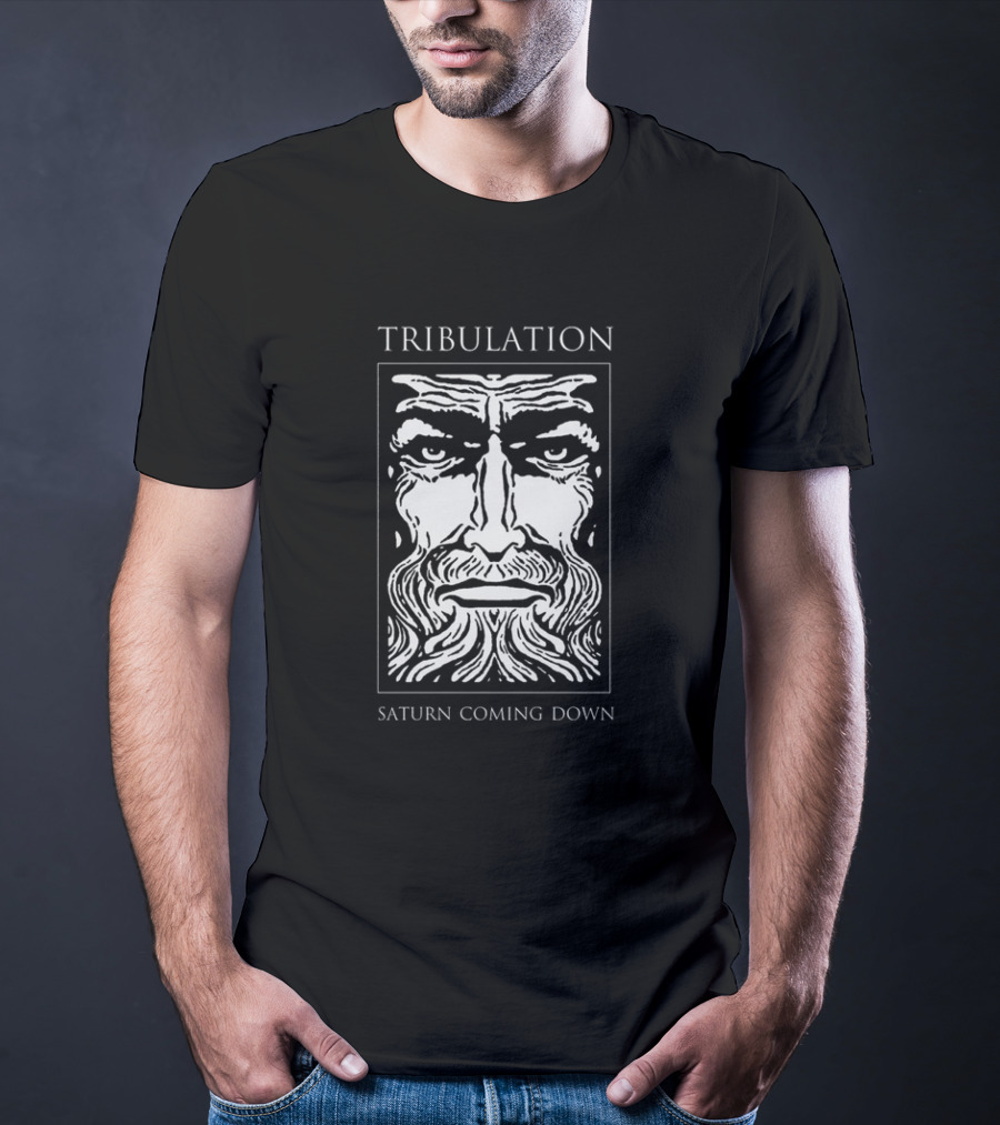 Tribulation Saturn Coming Down Mystical Face T-Shirt