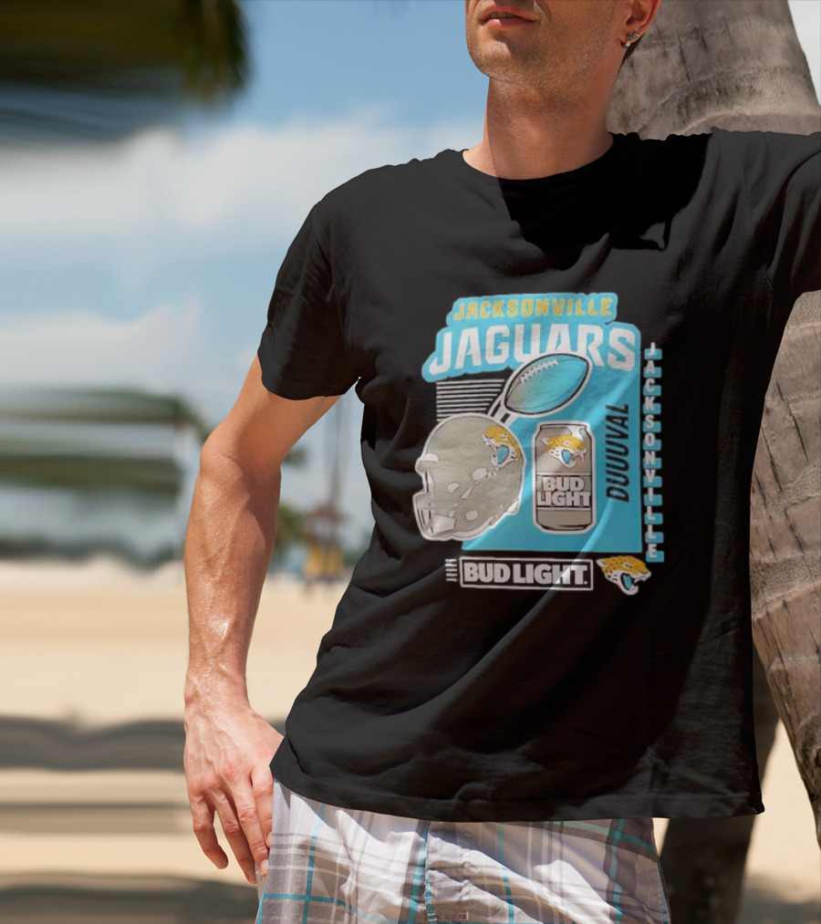 Jacksonville Jaguars Bud Light Football Duuuval Jacksonville T-Shirt