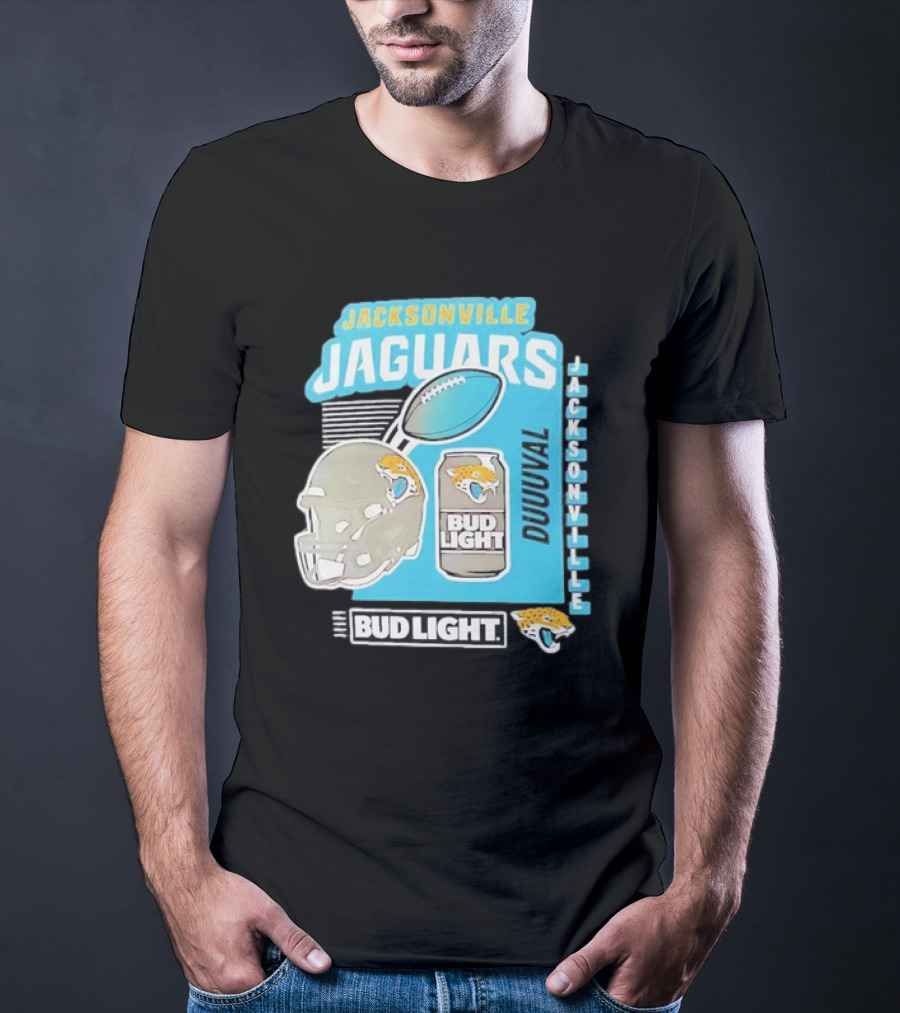 Jacksonville Jaguars Bud Light Football Duuuval Jacksonville T-Shirt