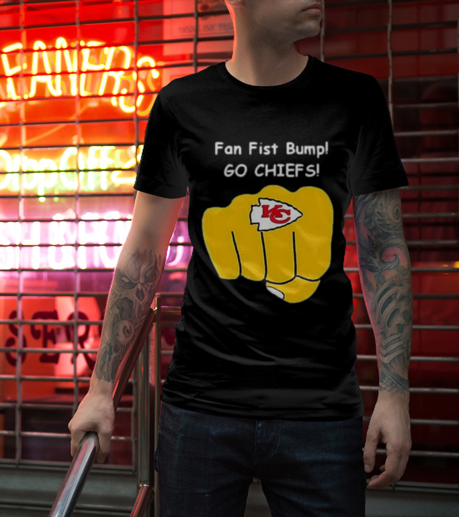 Fan Fist Bump Go Chiefs KC T-Shirt