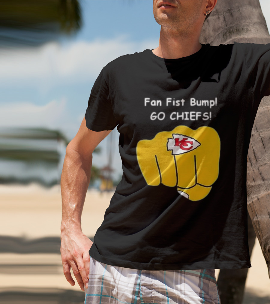 Fan Fist Bump Go Chiefs KC T-Shirt