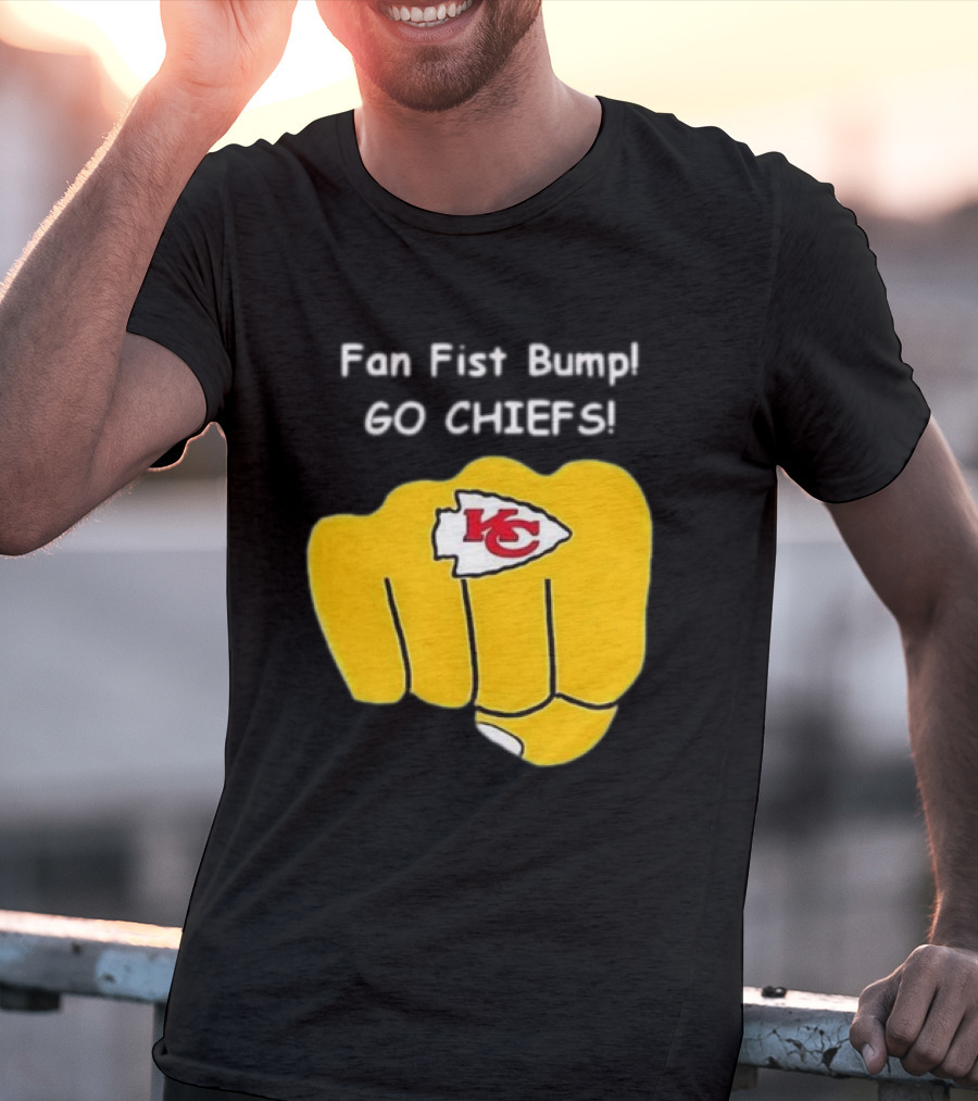 Fan Fist Bump Go Chiefs KC T-Shirt