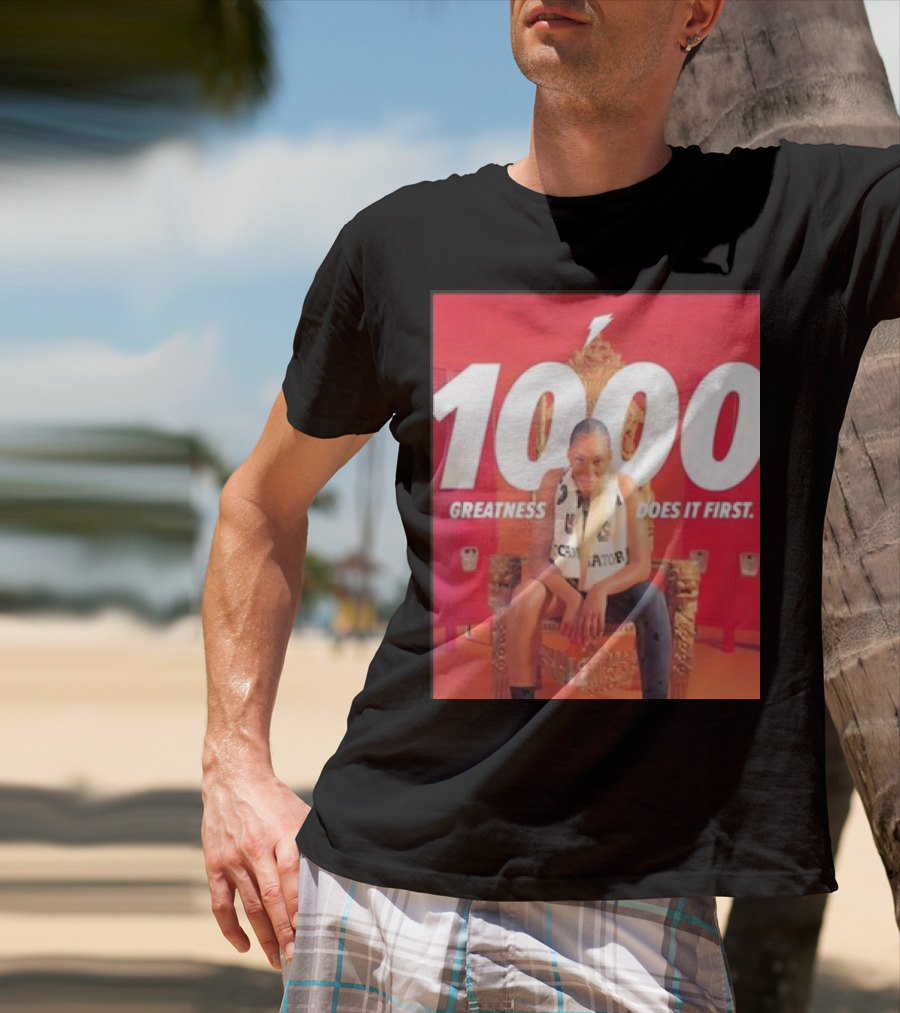 1000 Greatness Does It First A’ja Wilson Iconic Chair Sports Empowerment T-Shirt