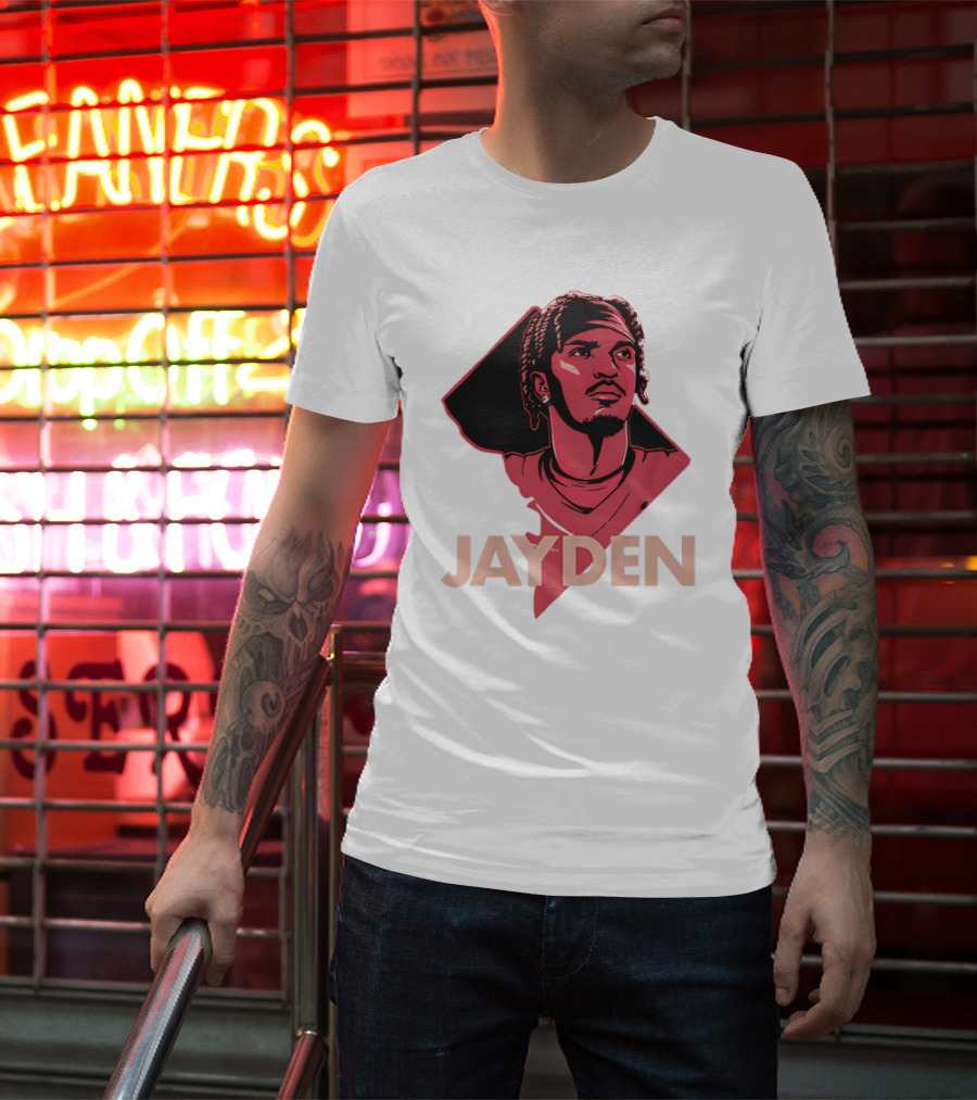 Jayden Daniels Washington Commanders Patriot T-Shirt