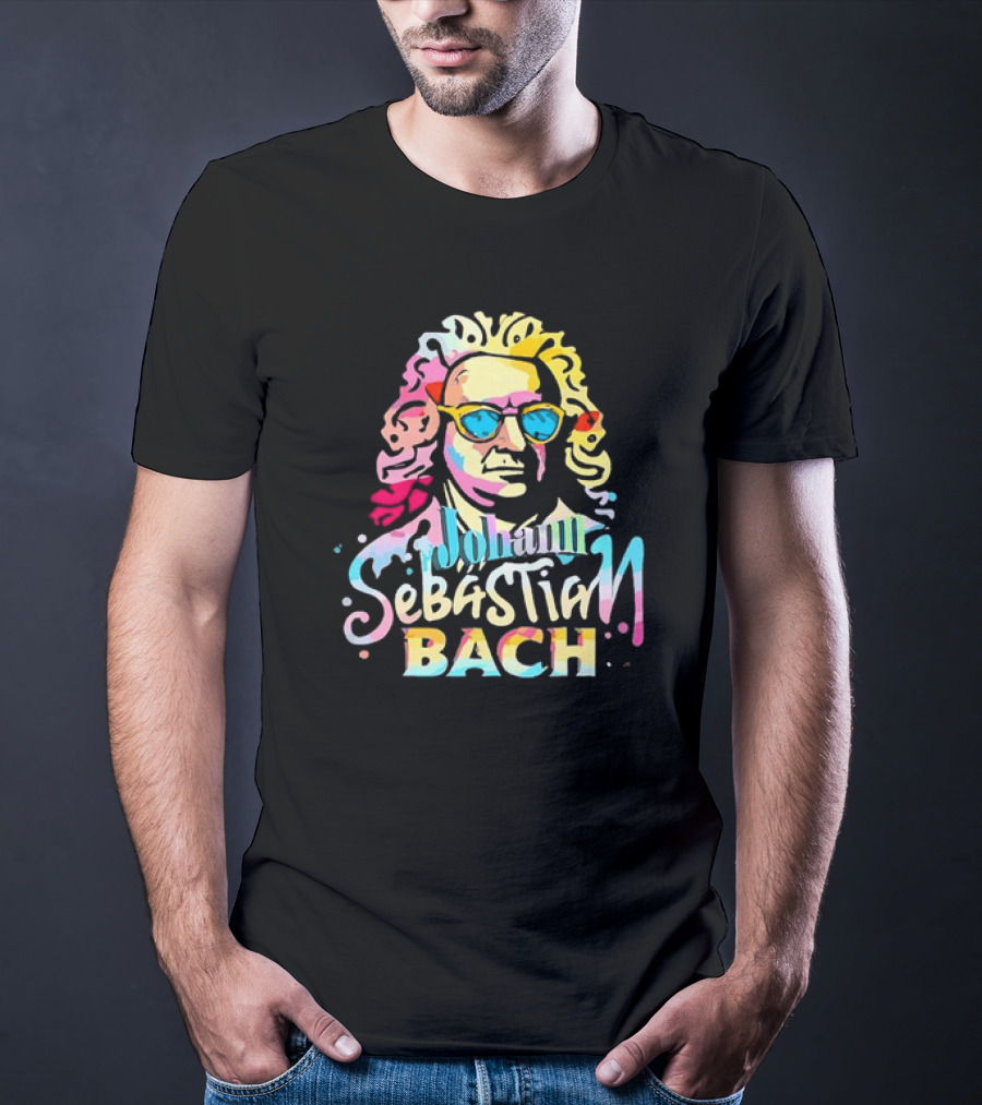 Johann Sebastian Bach Colorful Sunglasses T-Shirt