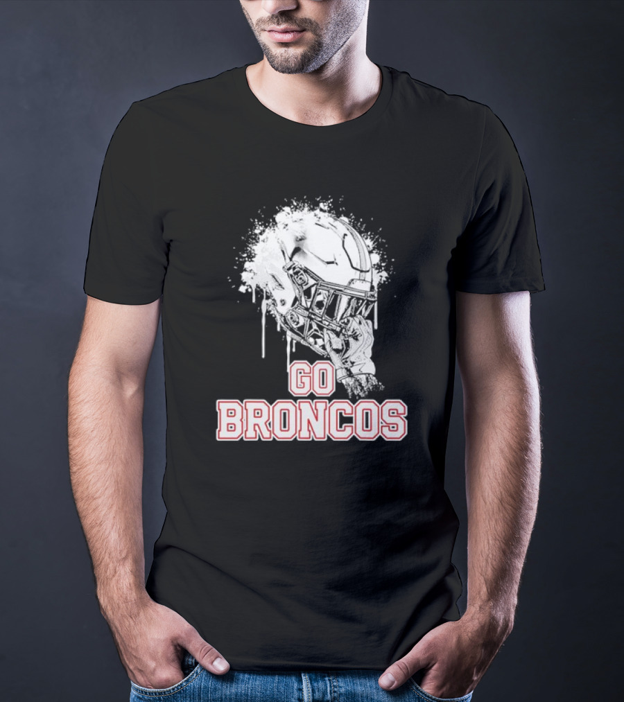 Go Broncos Palm Beach Central Rising Helmet T-Shirt