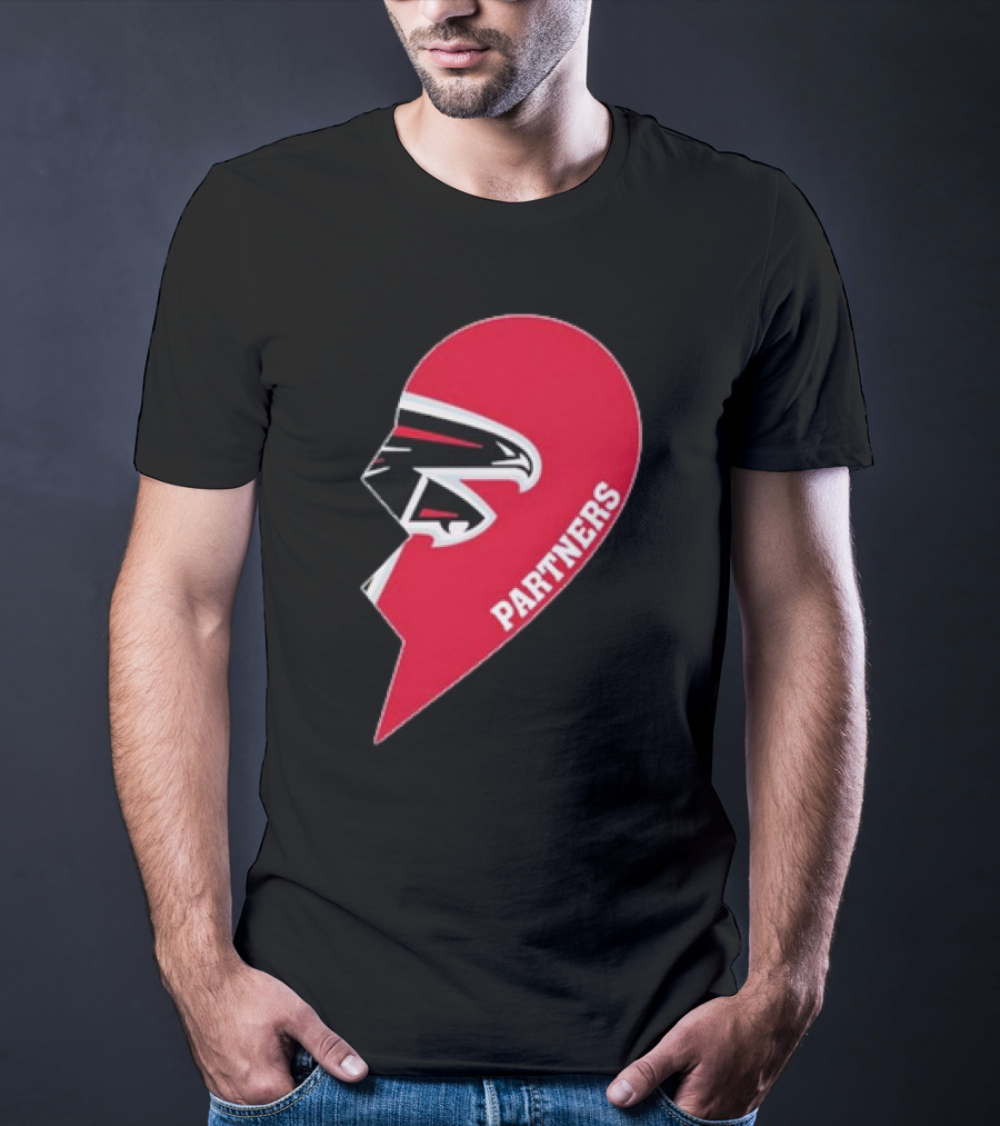 Atlanta Falcons Half Heart Partners T-Shirt