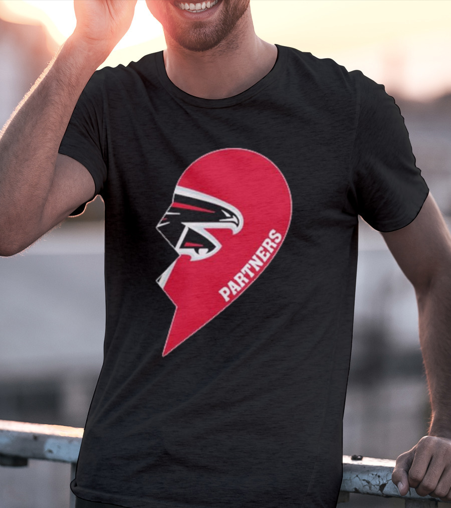 Atlanta Falcons Half Heart Partners T-Shirt