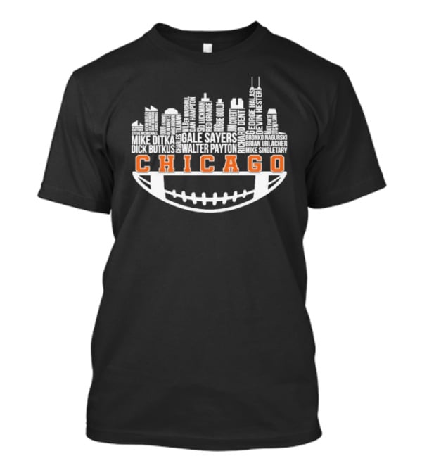 Chicago Football City Legends Skyline T-Shirt