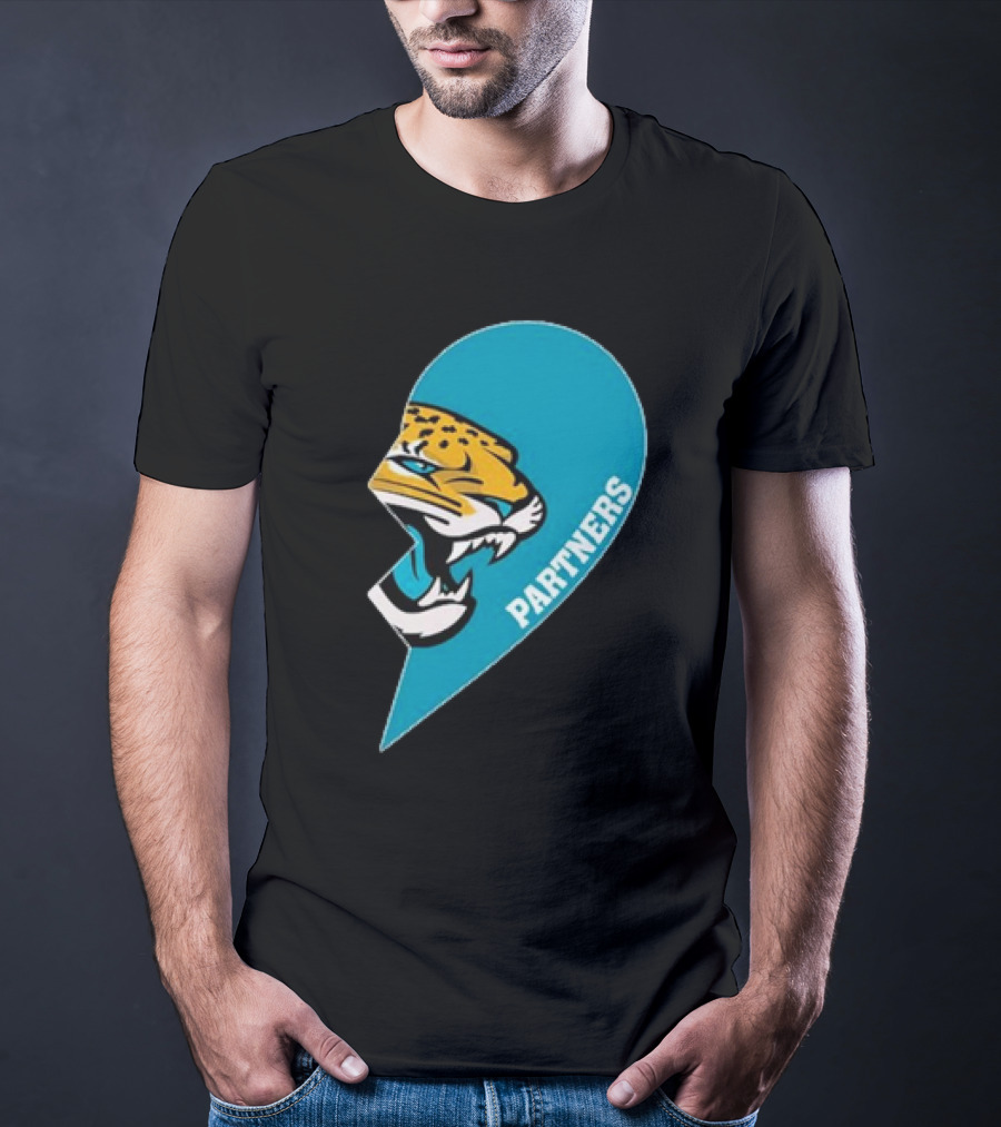 Jacksonville Jaguars Partners Half Heart T-Shirt