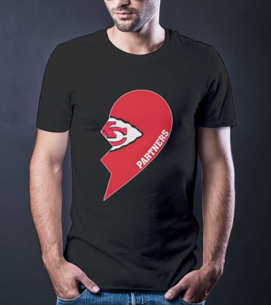 Kansas City Chiefs Partners Half Heart T-Shirt